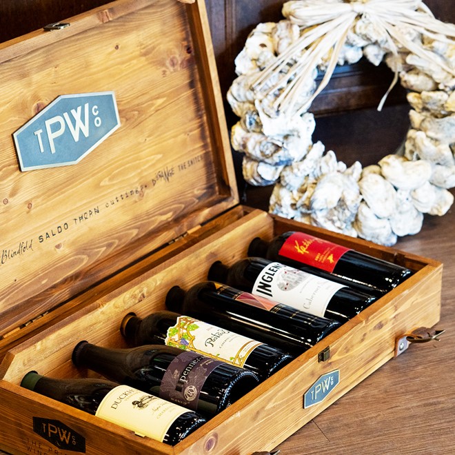 wine cellar box of wine