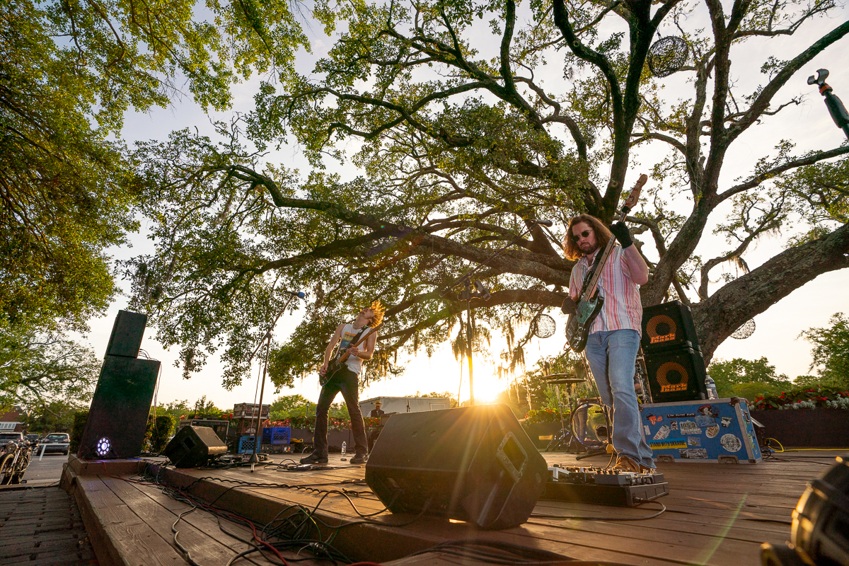 A band playing on stage